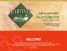 Tablet Screenshot of martinezrestaurant.com